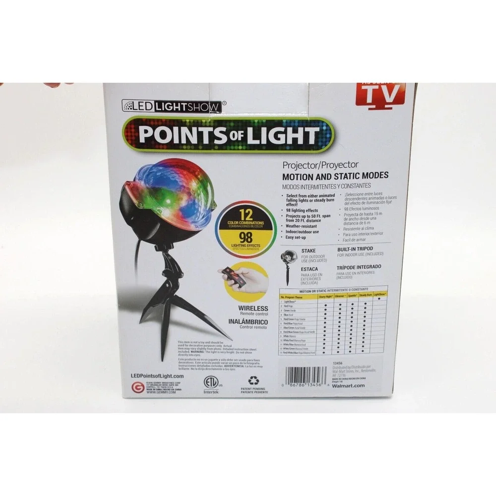 Points of Light LED Light Show As Seen On TV Indoor / Outdoor Projection Light